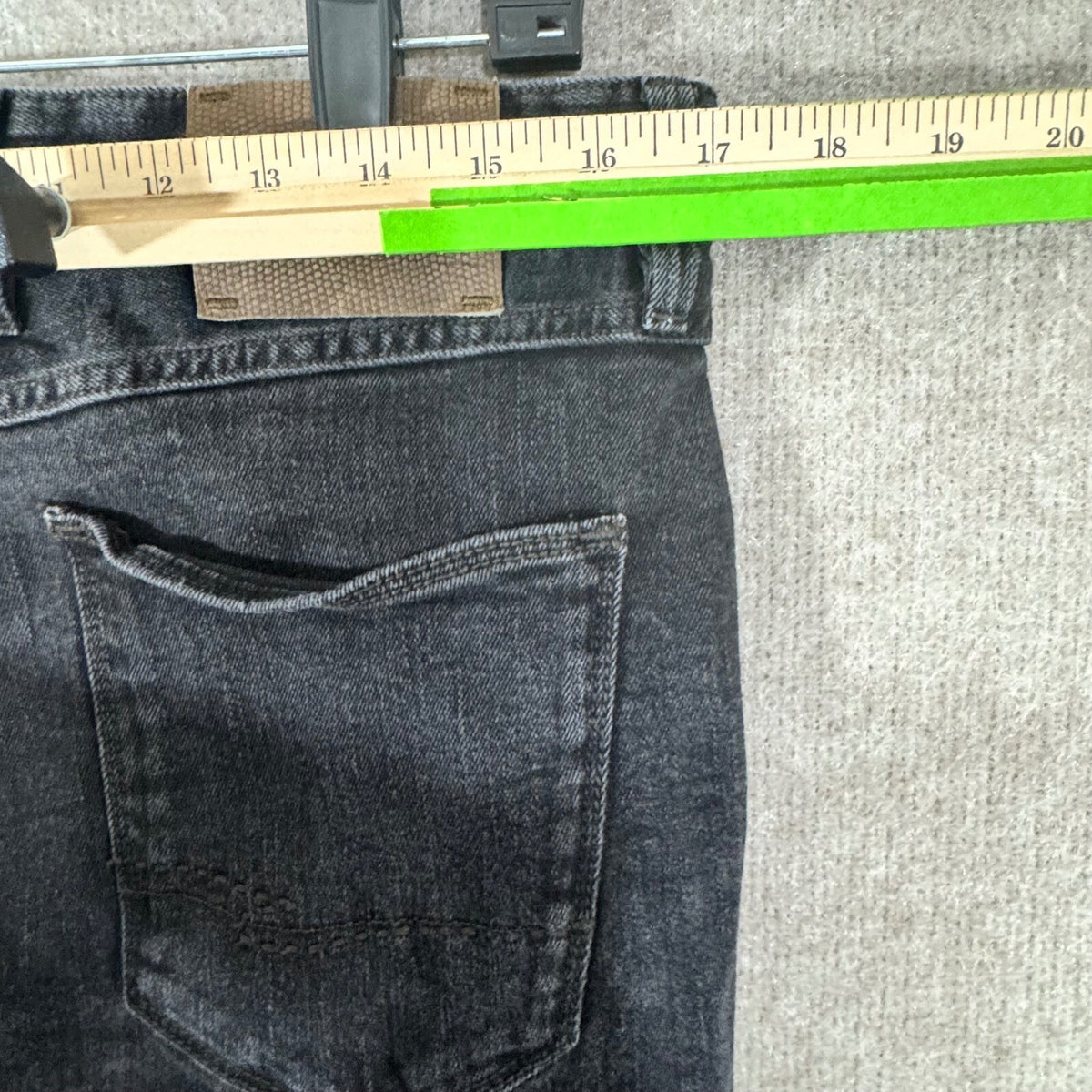 Robert Graham Slim Jim Jeans Mens 34 Black Denim Slim Fit Designer Casual