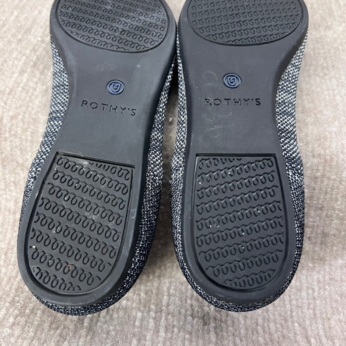 ROTHYS The Point Flats Granite Heather  Women's Shoes 7 L Retired Breathable