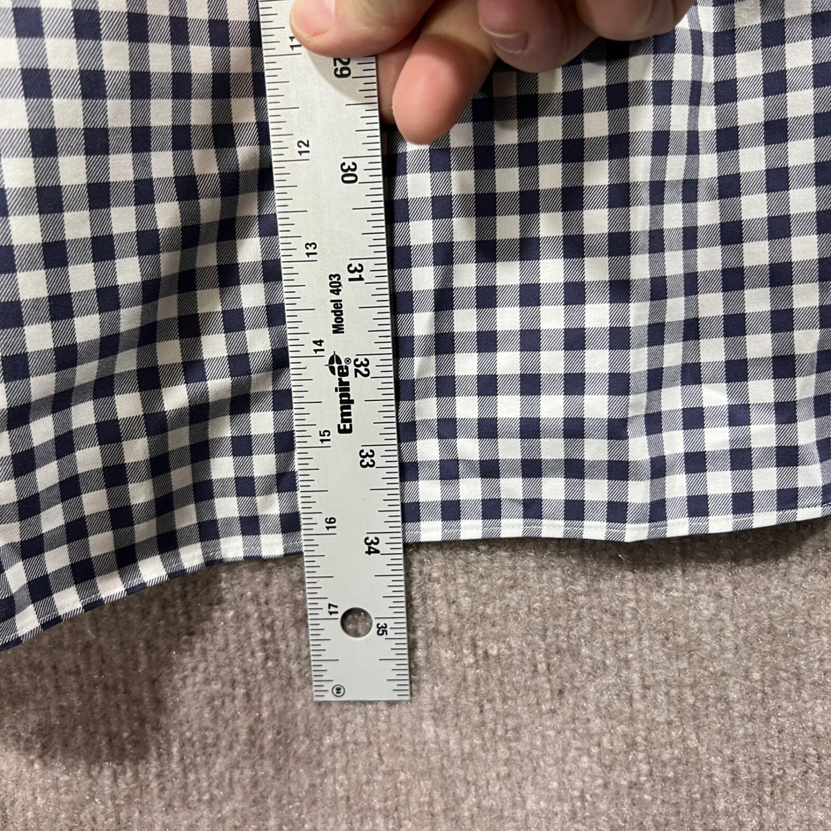 Duluth Trading Co Mens XLT Gingham Check Long Sleeve Button Down Shirt Cotton