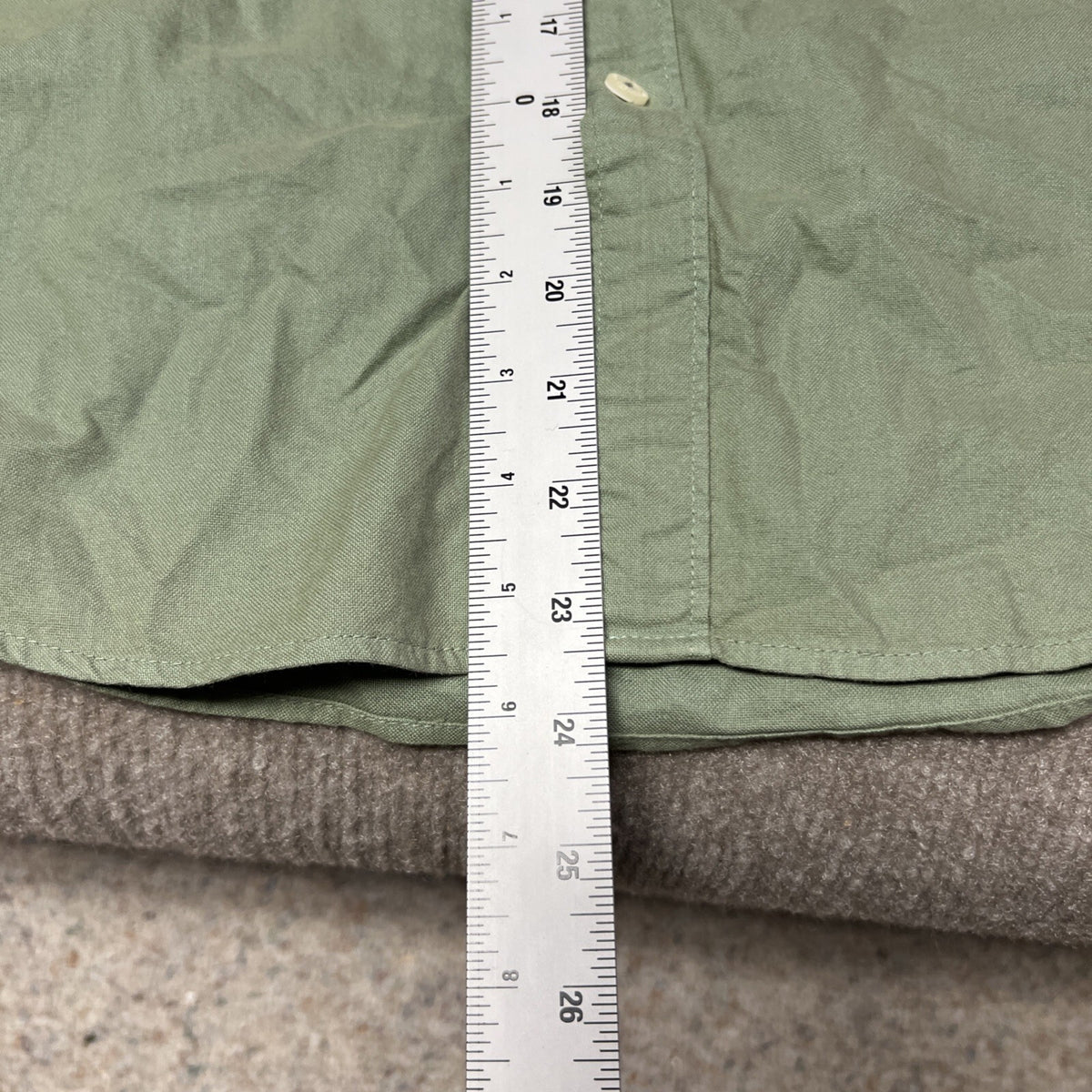 American Eagle Mens Large L LG Sage Button Down Casual Preppy Comfort Shirt