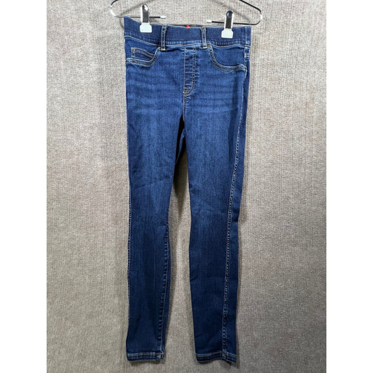 SPANX High Waisted Skinny Jeans Dark Wash Blue Small Denim Stretch Compression