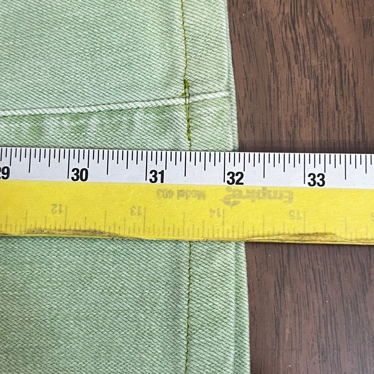 Alice + Olivia Jeans Womens 25 Green High Rise Wide Leg Denim Trousers Sage