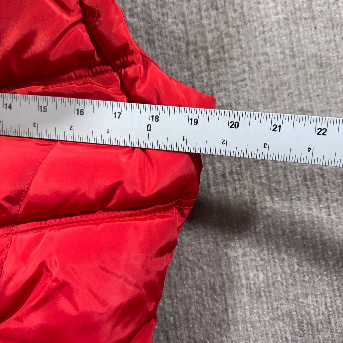 Canada Weather Gear Red Puffer Vest Hooded Full Zip Embroidered Logo Women Small