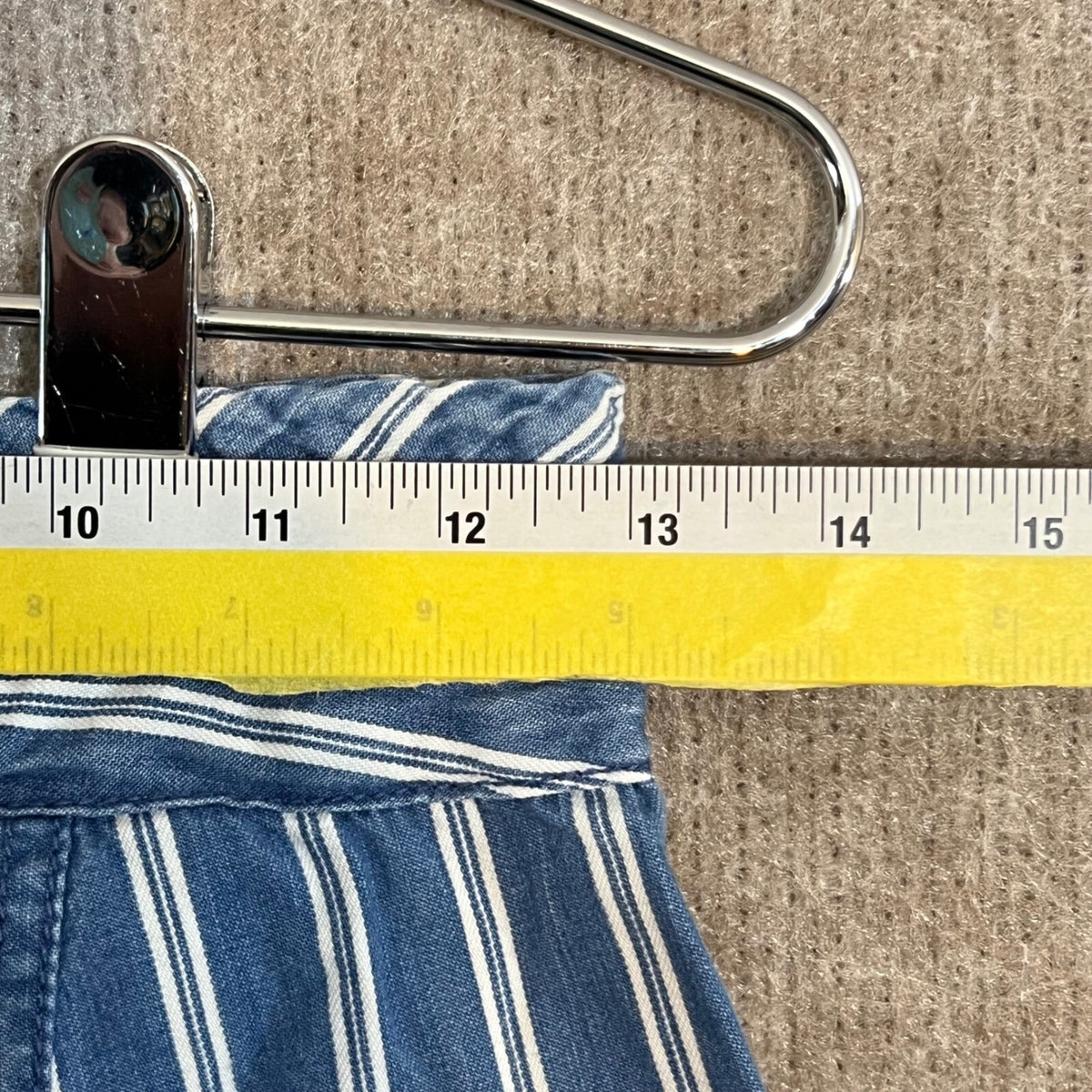 American Eagle Striped Wide Leg Pants Womens 00 High Rise Belted Coastal Boho