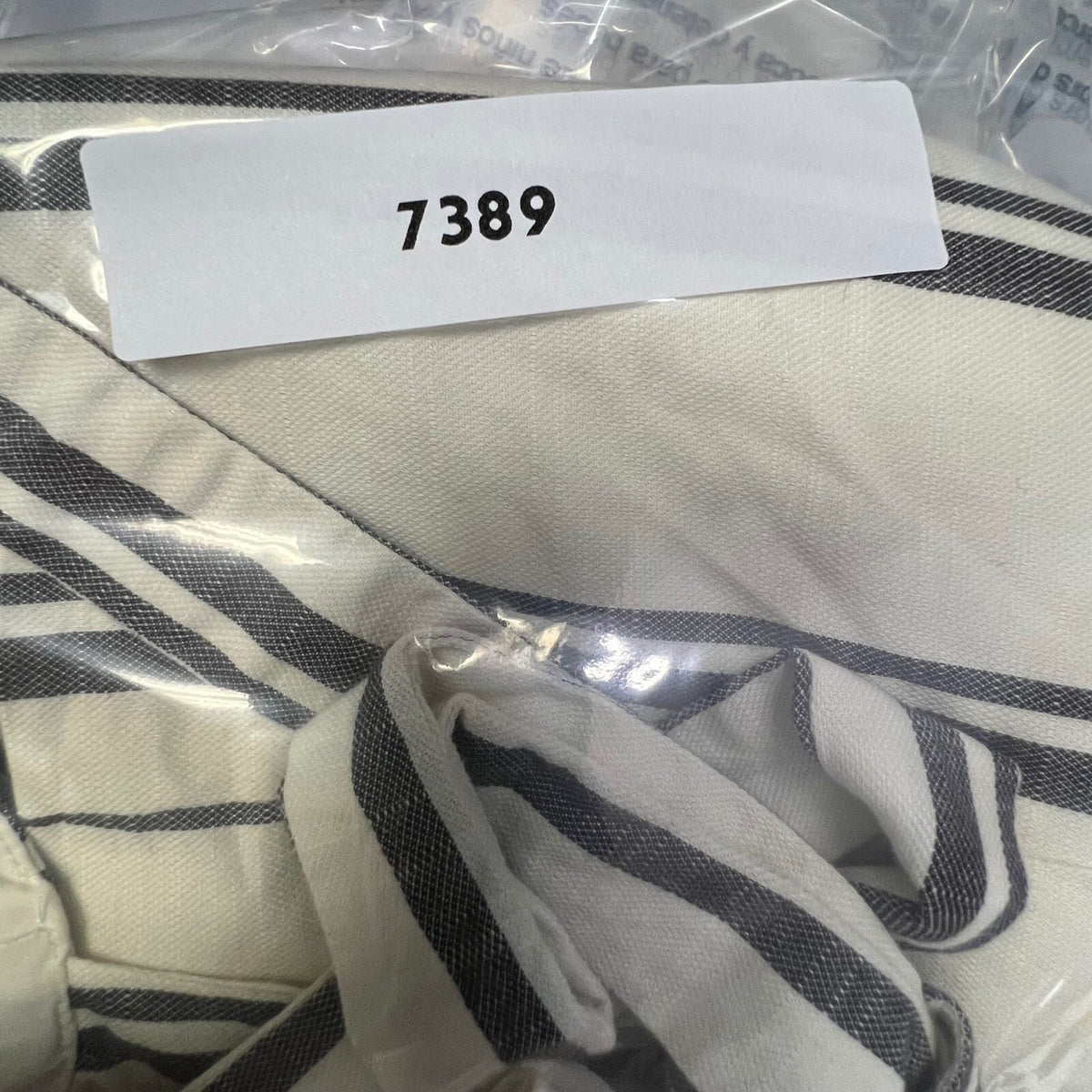 Future Collective Jenee Naylor White Black Striped Tie Strap Top XXL