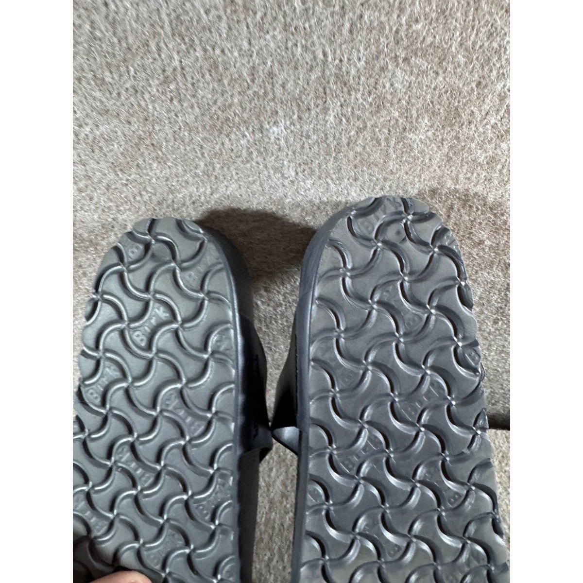 Birkenstock Gizeh EVA Sandals 8/39 Metallic Anthracite Thong Comfort Casual