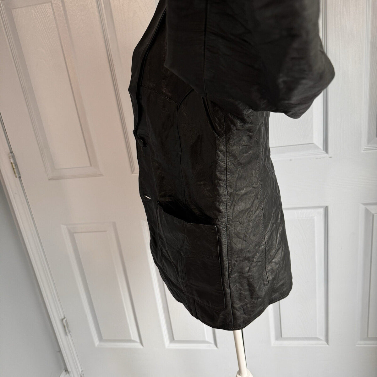 DIM Originales Men Sz 40 Black Leather Blazer Western Country