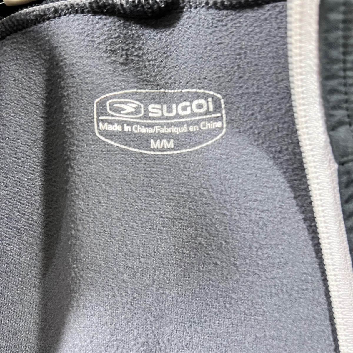 SUGOI Titan Thermal Jacket Men M Medium Gray Fleece Lined Cycling Running