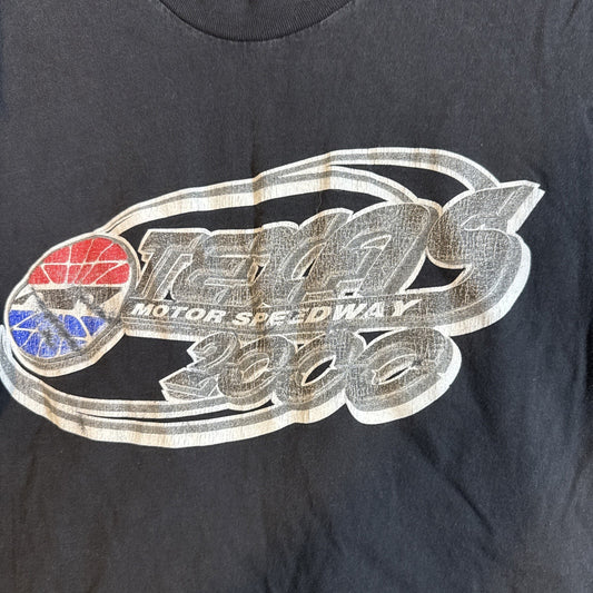 2000 Vintage Texas Motor Speedway Logo Shirt Size 2XL Faded Thrash