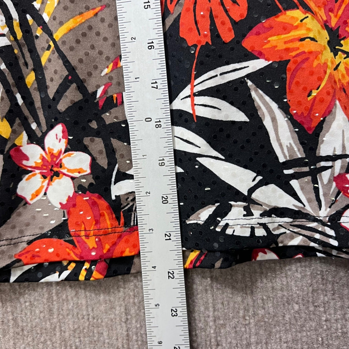 Bon Worth Black Floral Print V Neck Petite Short Sleeve Top LP