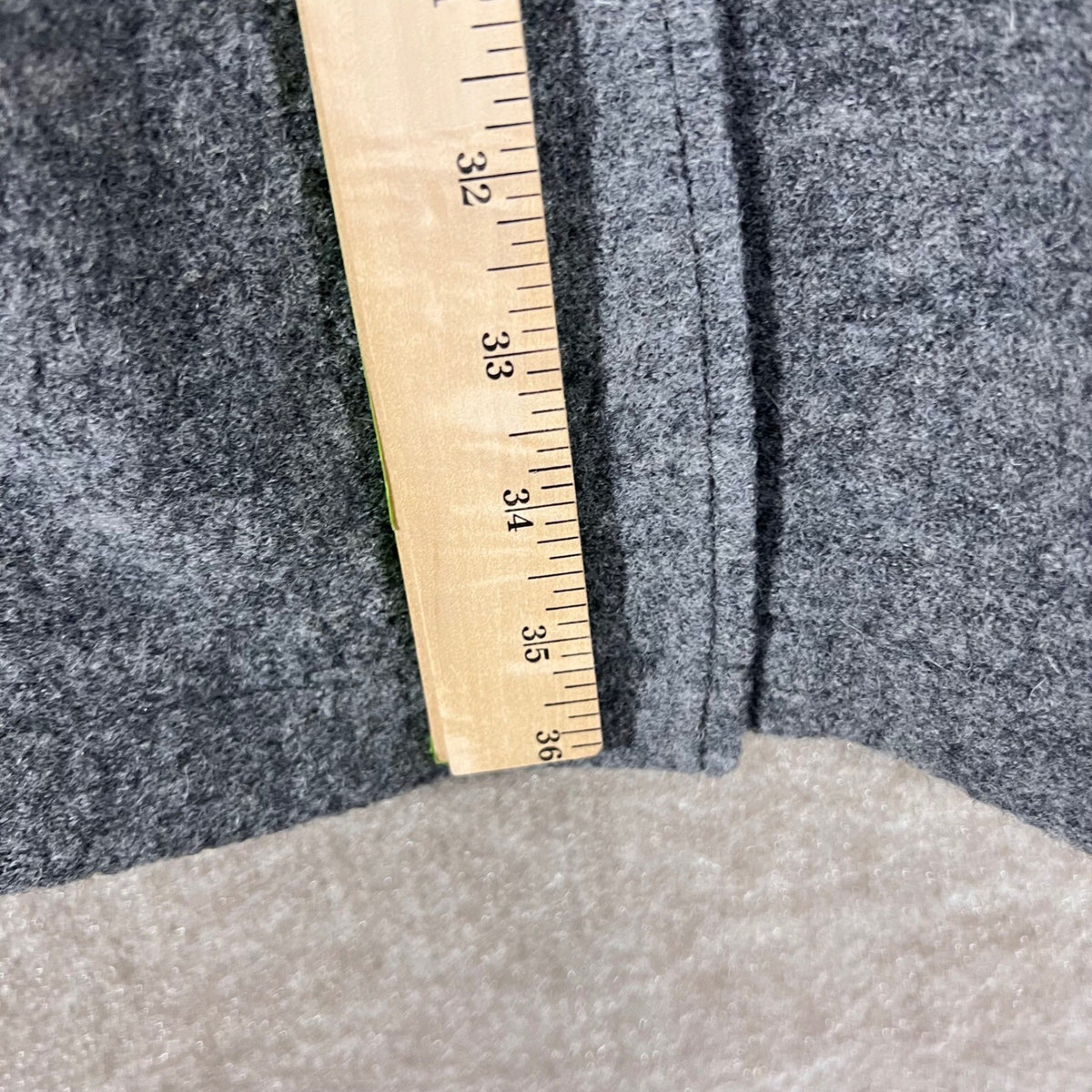 LL Bean Wool Coat Womens 1X Grey Bellandi Italian Fabric Classic Minimalist