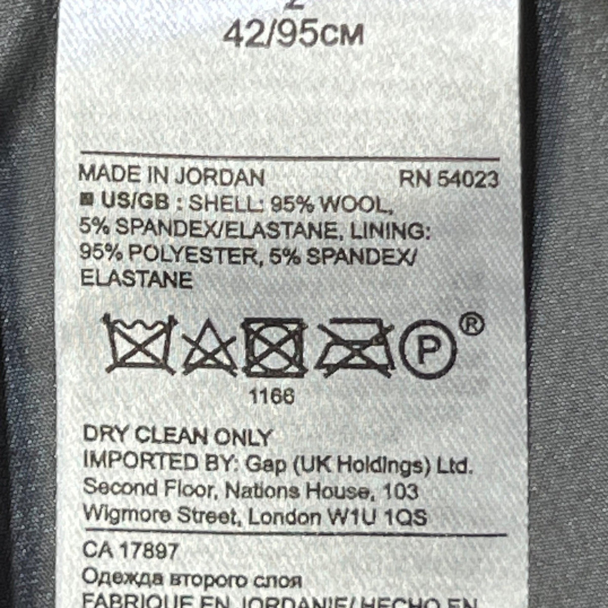 Banana Republic Ryan Mid Rise Straight Leg Suit Pants Gray Size 2 Wool Blend