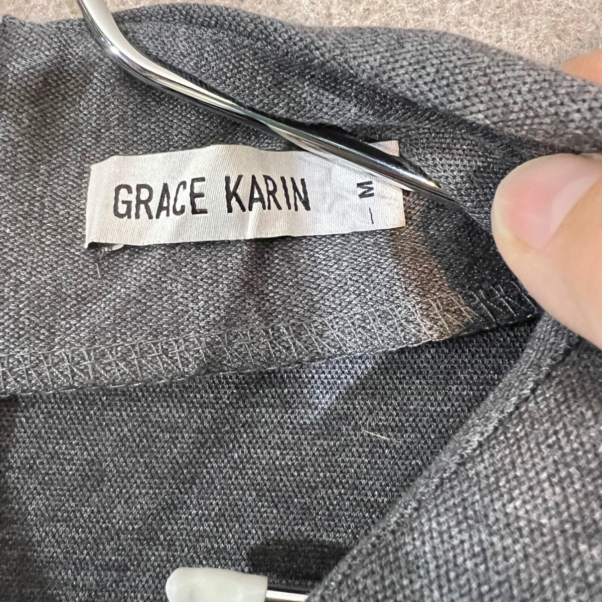 Grace Karin Dress Womens Medium Retro Short Sleeve Double Breasted Sheath Office