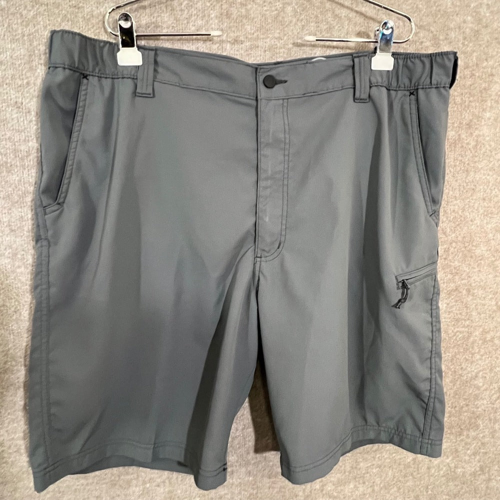 Wrangler Outdoor Cargo Shorts Mens 42 Gray Lightweight Quick Dry Gorpcore