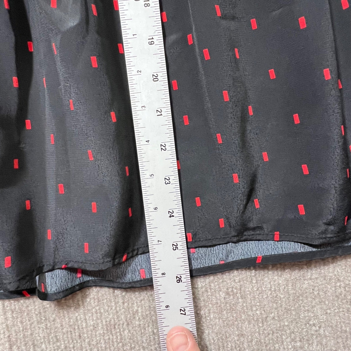 Sanctuary Black Red Geometric Print Ruffle Peplum Blouse Top Plus Size 2X