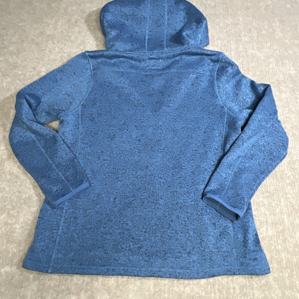G.H. Bass Co Men Blue Full Zip Hoodie Jacket XL Fleece Lined Pockets Casual WaRM