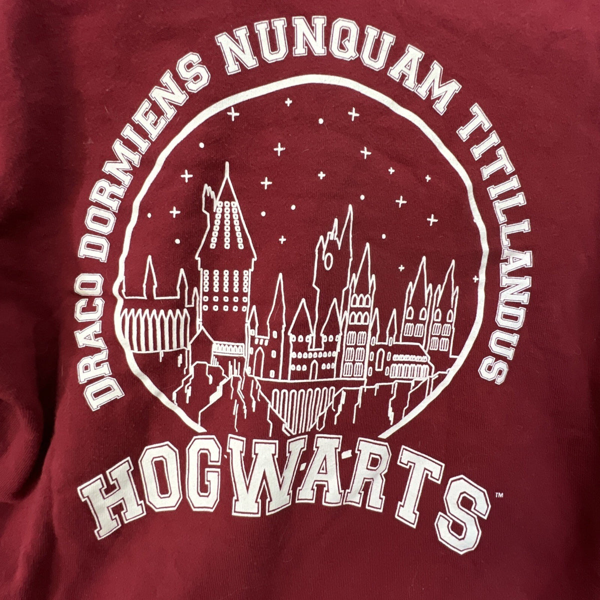 Harry Potter Hogwarts Jacket Womens Small Varsity Hoodie Snap Button Crest