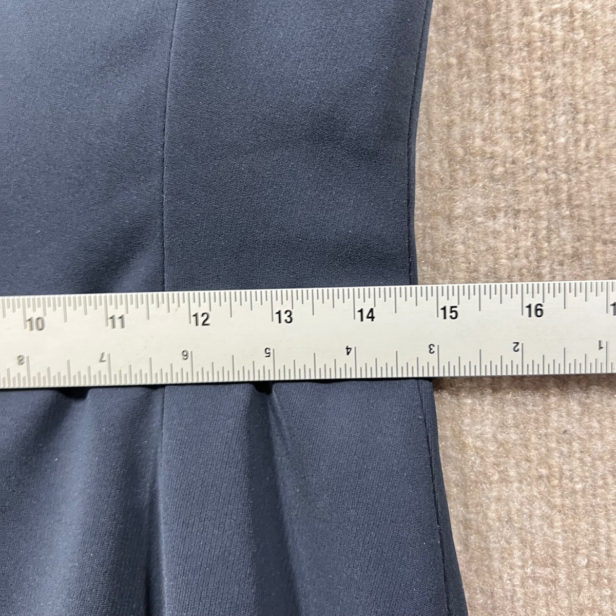 Caslon Navy Blue Belted Blazer Dress Pantsuit Sz 6 Capsule Office Interview Suit