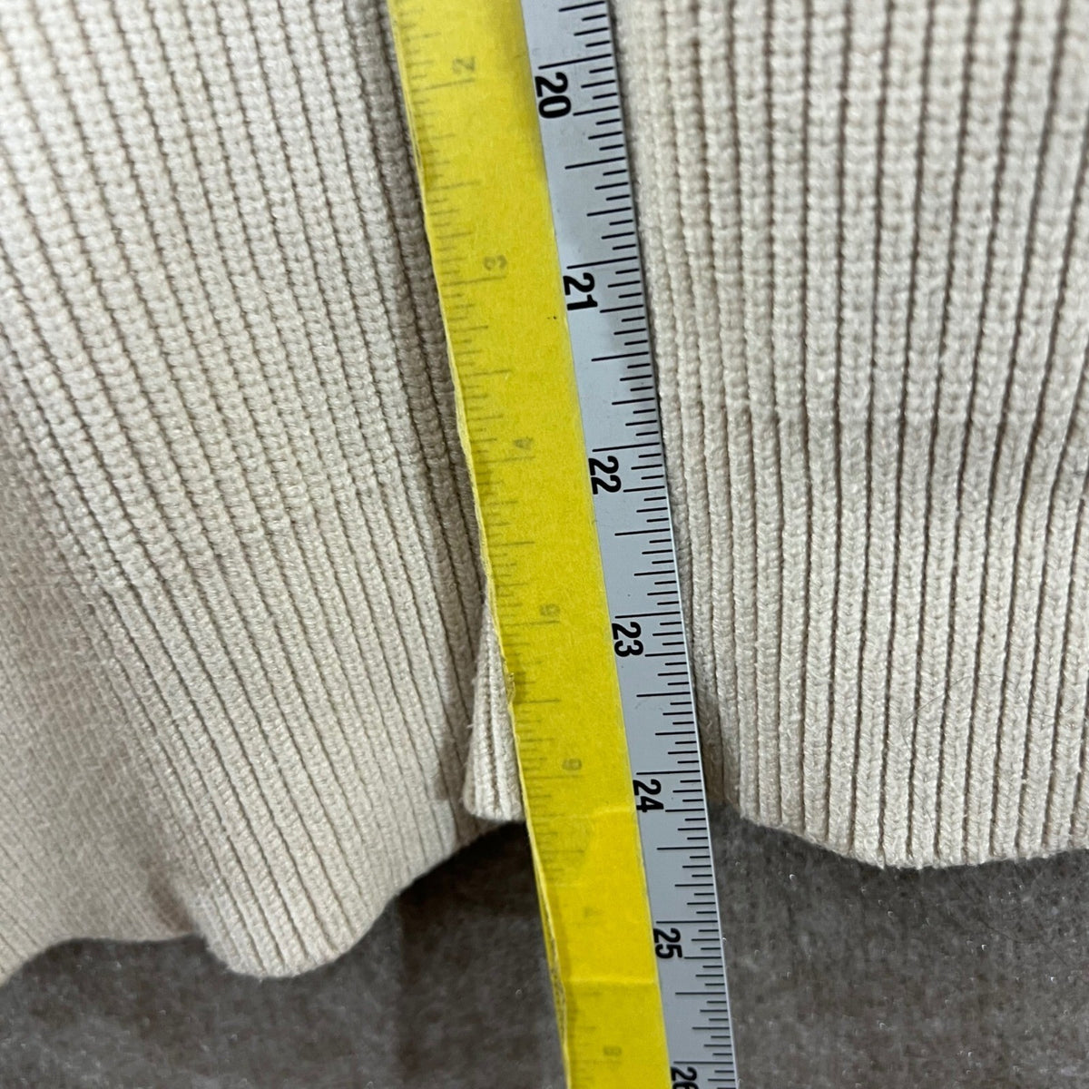 LILLUSORY Cardigan Sweater Womens Small Cream Ribbed Knit Academia Dadcore