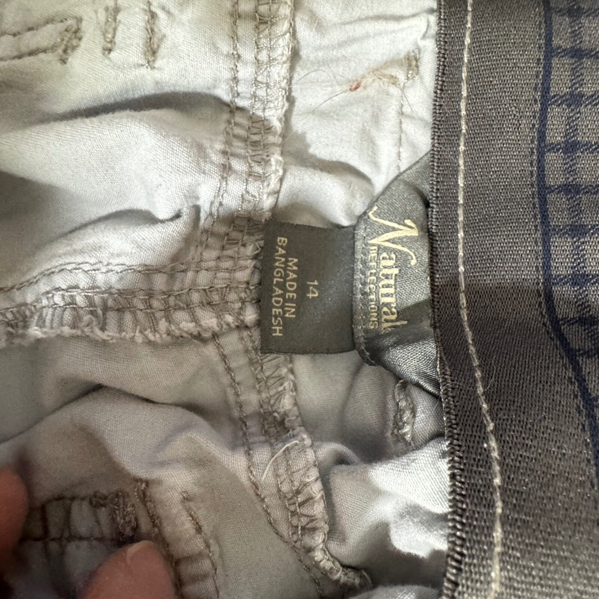 Natural Reflections Cargo Pants Womens 14 Gray Utility Outdoors Gorpcore