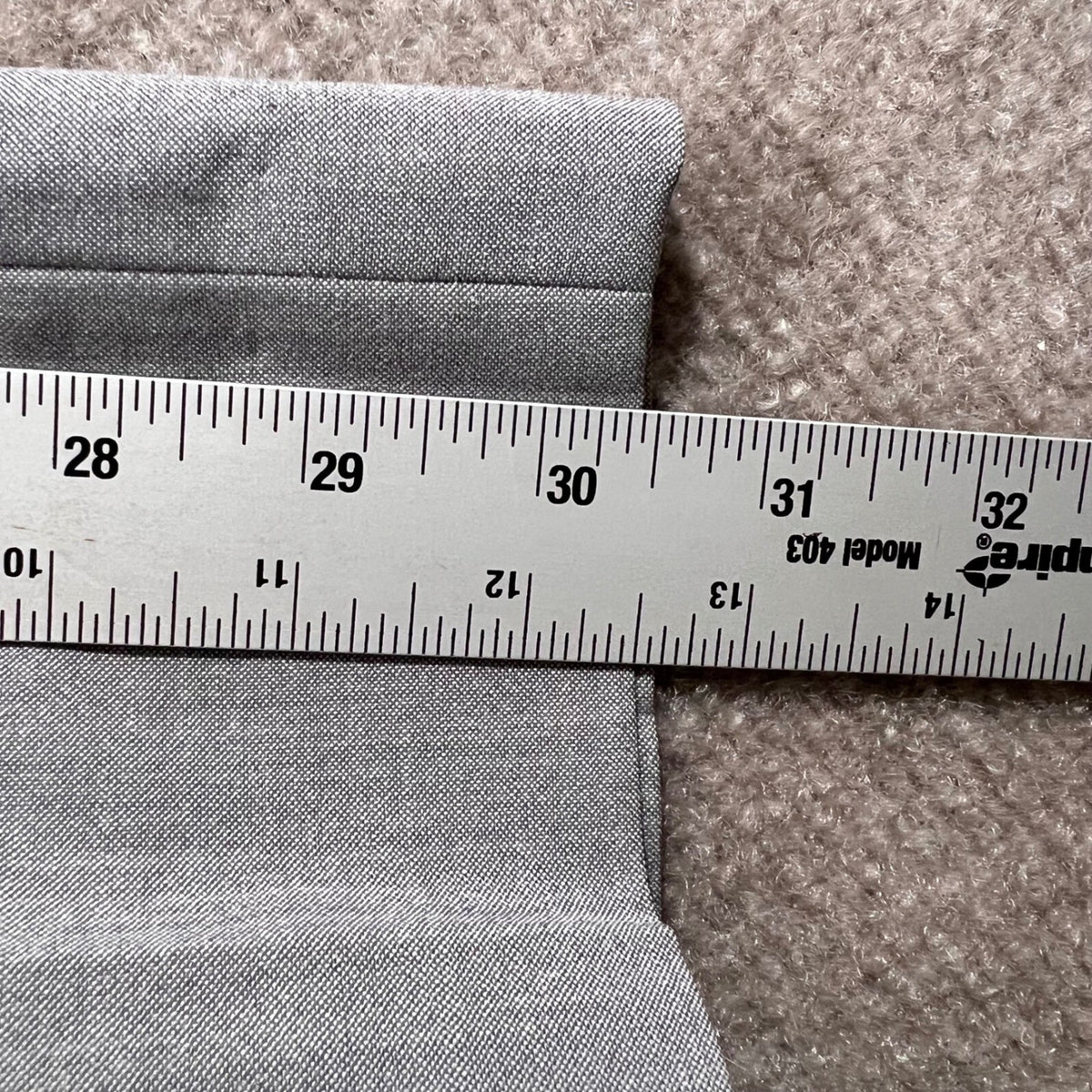 Banana Republic Ryan Mid Rise Straight Leg Suit Pants Gray Size 2 Wool Blend