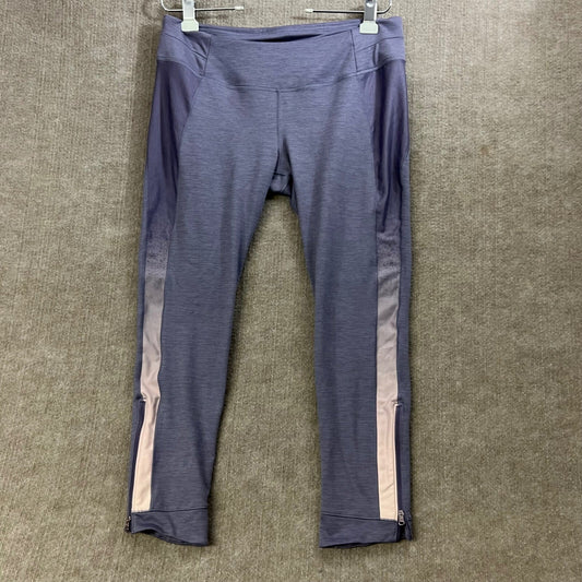CALIA by Carrie Underwood XL Purple Activewear Cropped Leggings Zippers