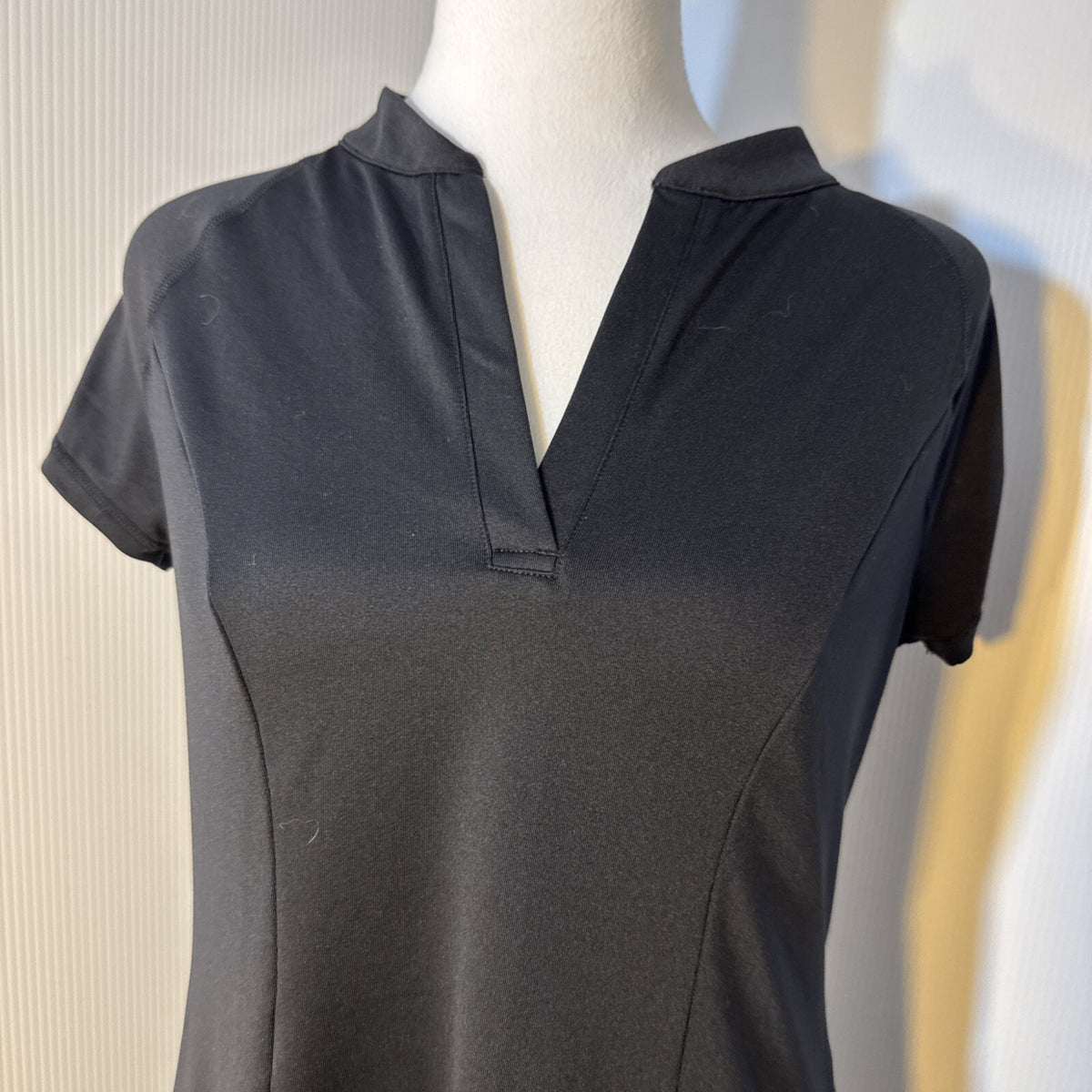 Z by Zella Women Dress Medium Black Poly Blend Short Sleeve Activewear Dress