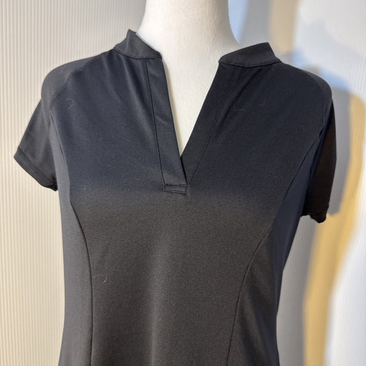 Z by Zella Women Dress Medium Black Poly Blend Short Sleeve Activewear Dress