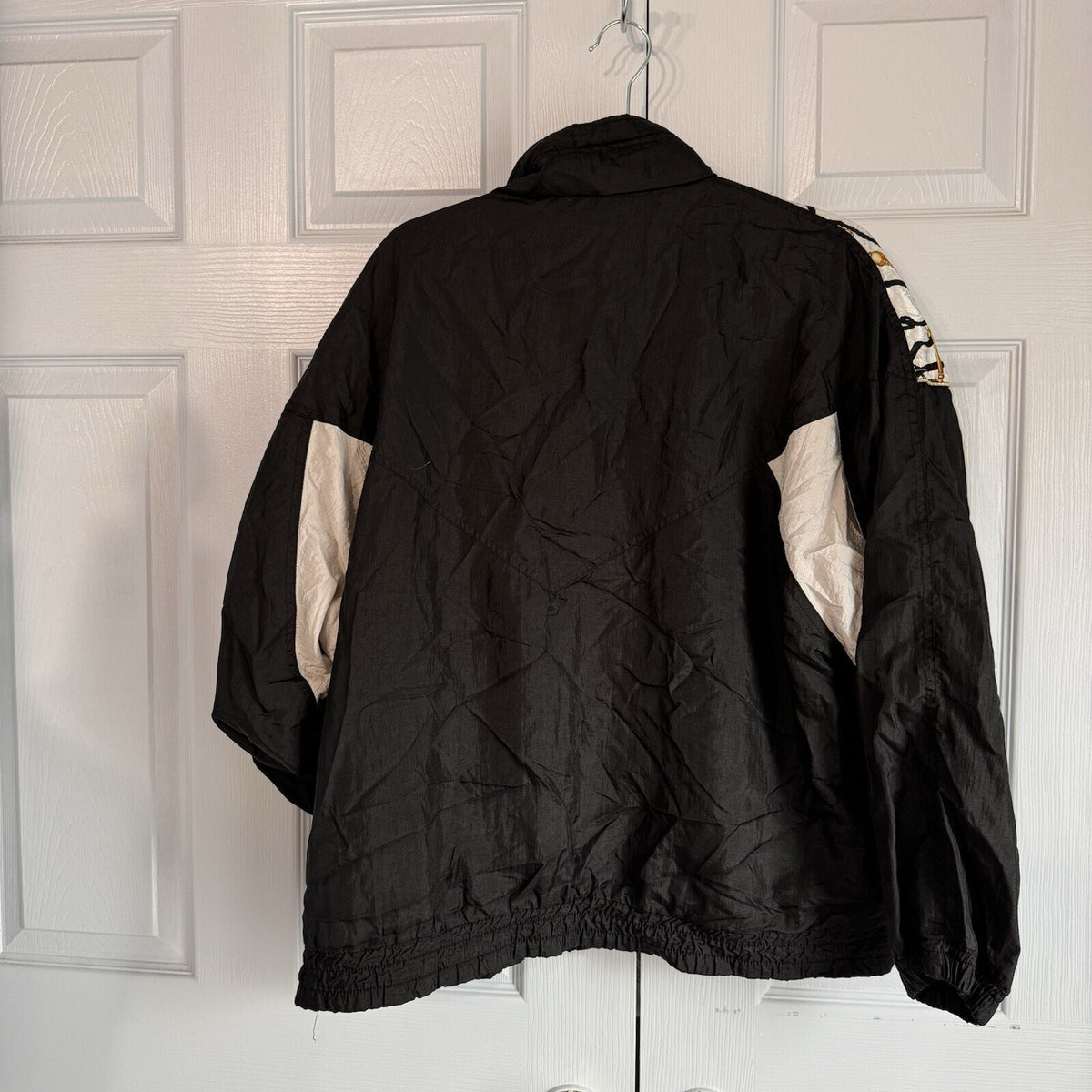 Vintage 90s Active Frontier Women's Large Windbreaker | Key & Chain Print