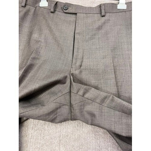 Chaps Men's 44L 38x32 Sleeve Two Button Closure 100% Wool Gray 2 pc Suit