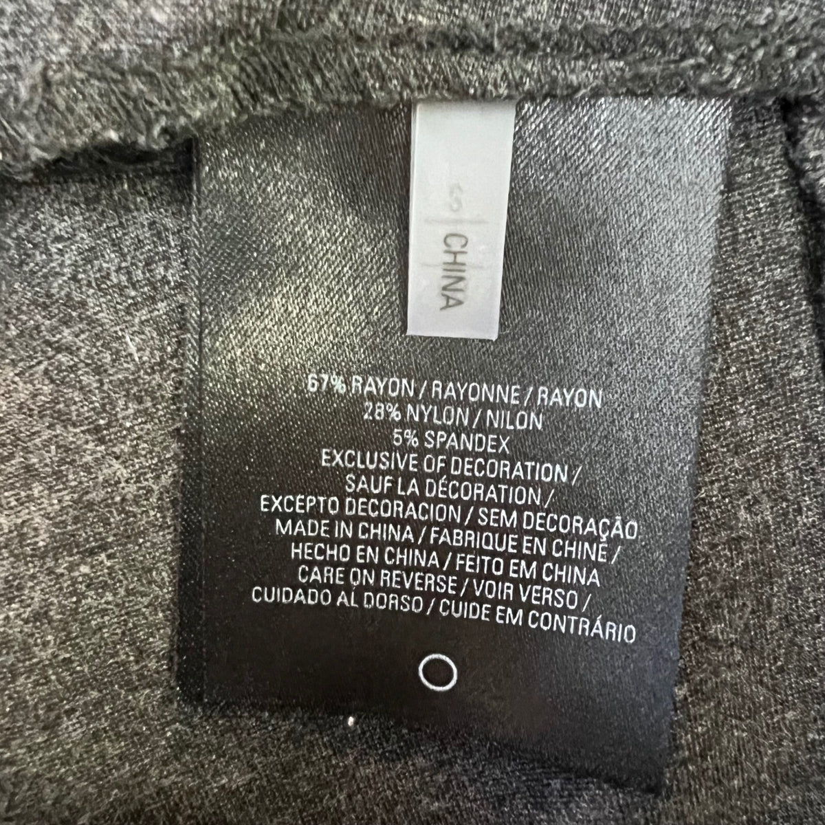 Tahari Leggings Womens Small Gray Elastic Waist Stretch Ponte Knit Career