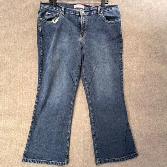 Tommy Hilfiger Women's 18 Blue Denim Jeans Bootcut Style Classic