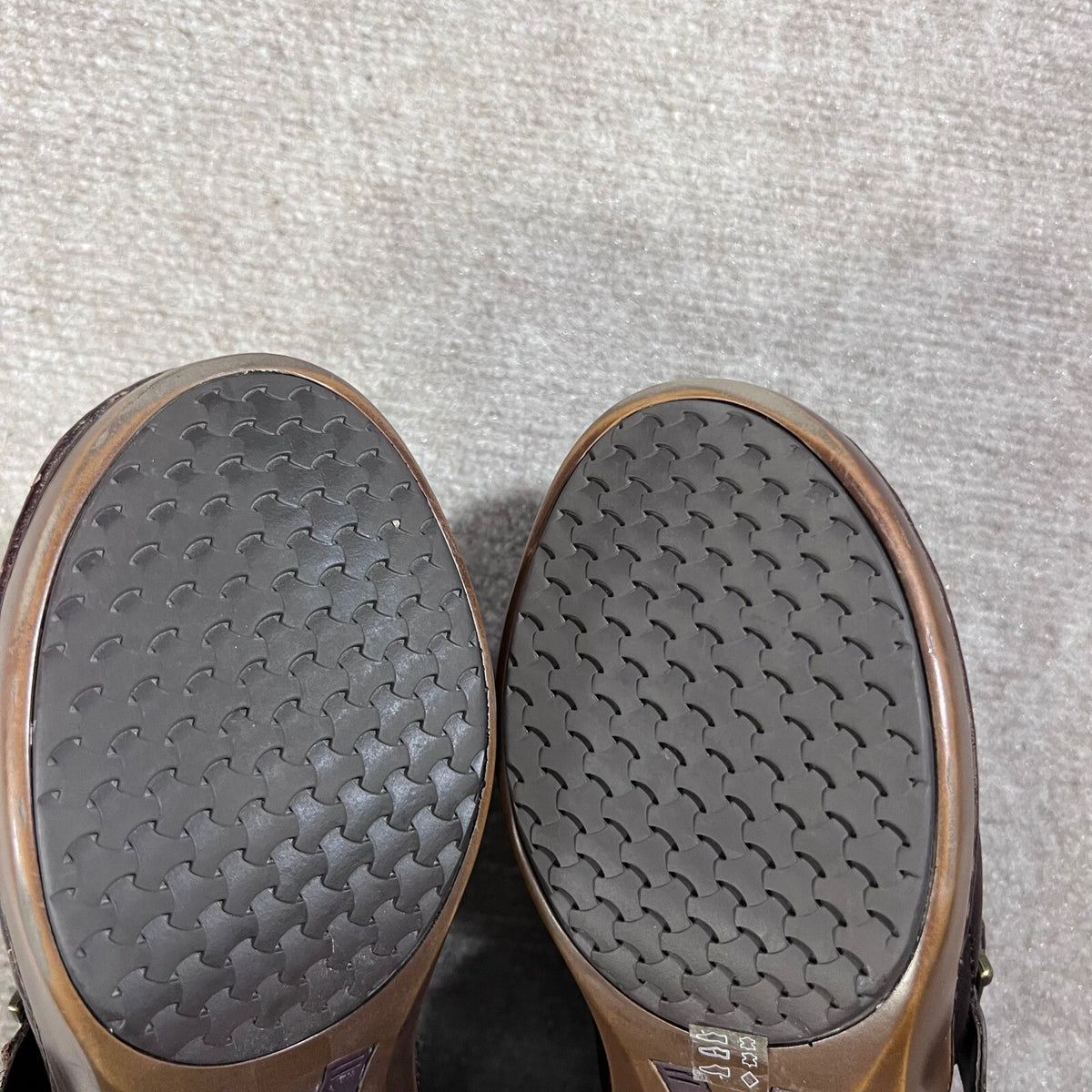 Ariat Leather Clogs Women's Size 9 EU40 Brown Braided Buckle Accent Comfort Shoe
