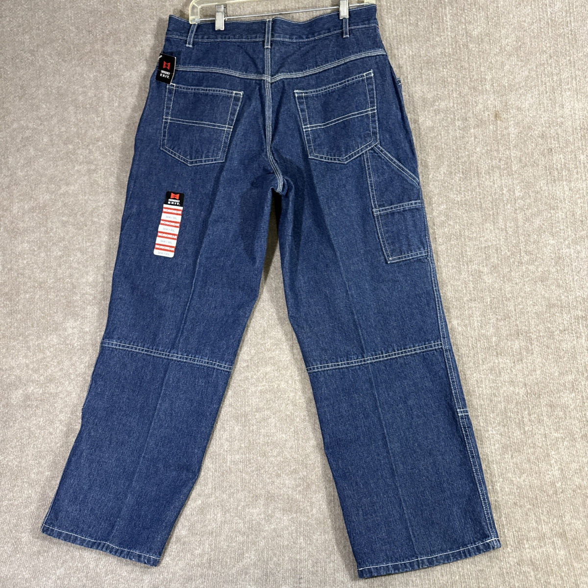NWT Emergency Exit Carpenter Pocket Jeans Denim Workwear 32 W 28L