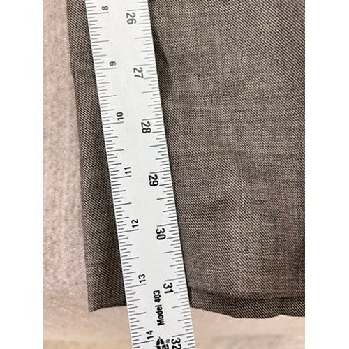 Chaps Men's 44L 38x32 Sleeve Two Button Closure 100% Wool Gray 2 pc Suit