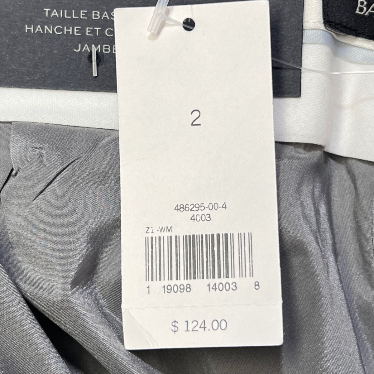 Banana Republic Ryan Mid Rise Straight Leg Suit Pants Gray Size 2 Wool Blend