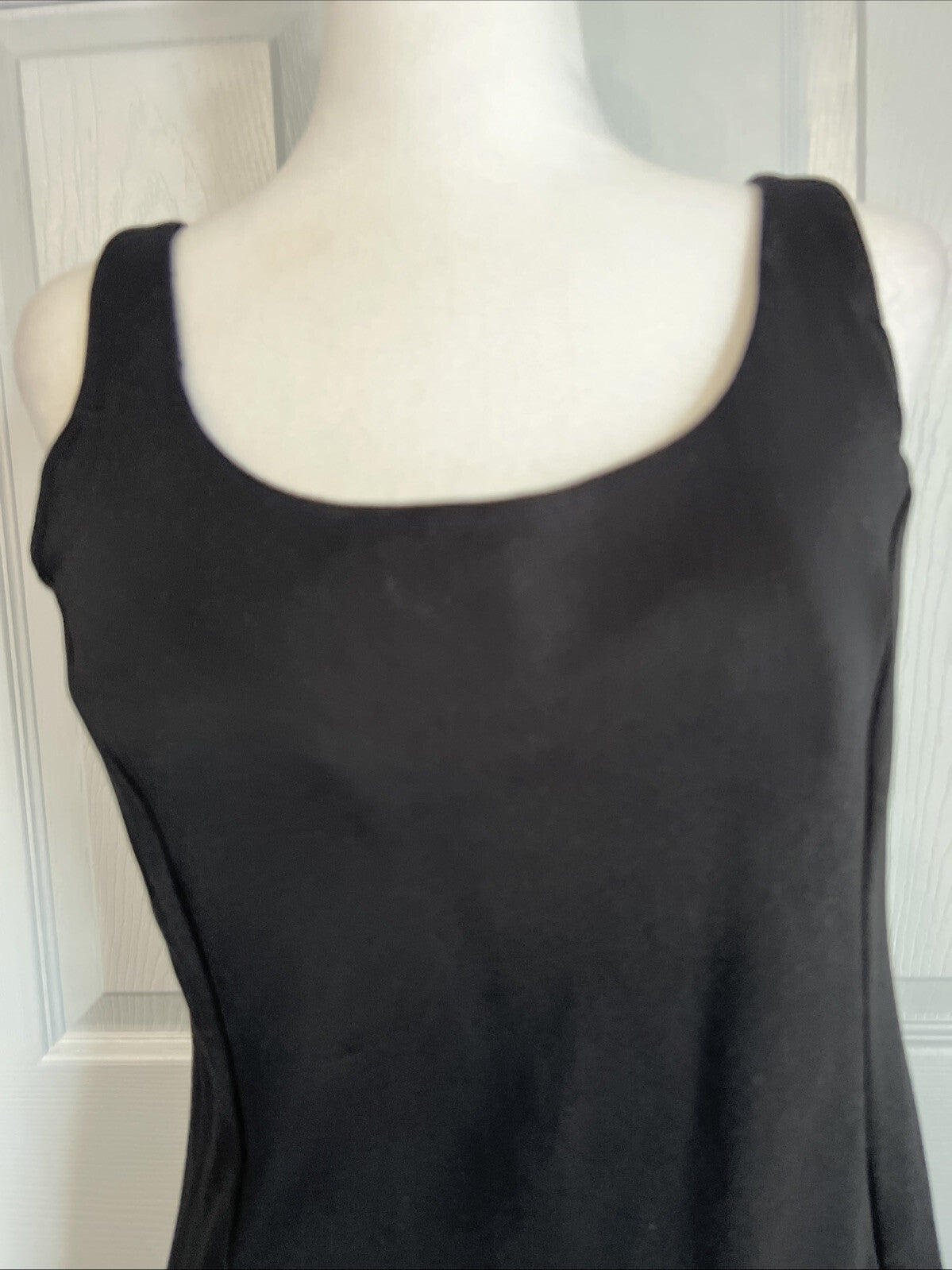 Vtg TravelSmith Coolmax Polyester Blend Sleeveless Dress 34B MIDI Size USA Made
