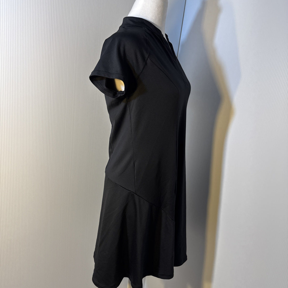 Z by Zella Women Dress Medium Black Poly Blend Short Sleeve Activewear Dress
