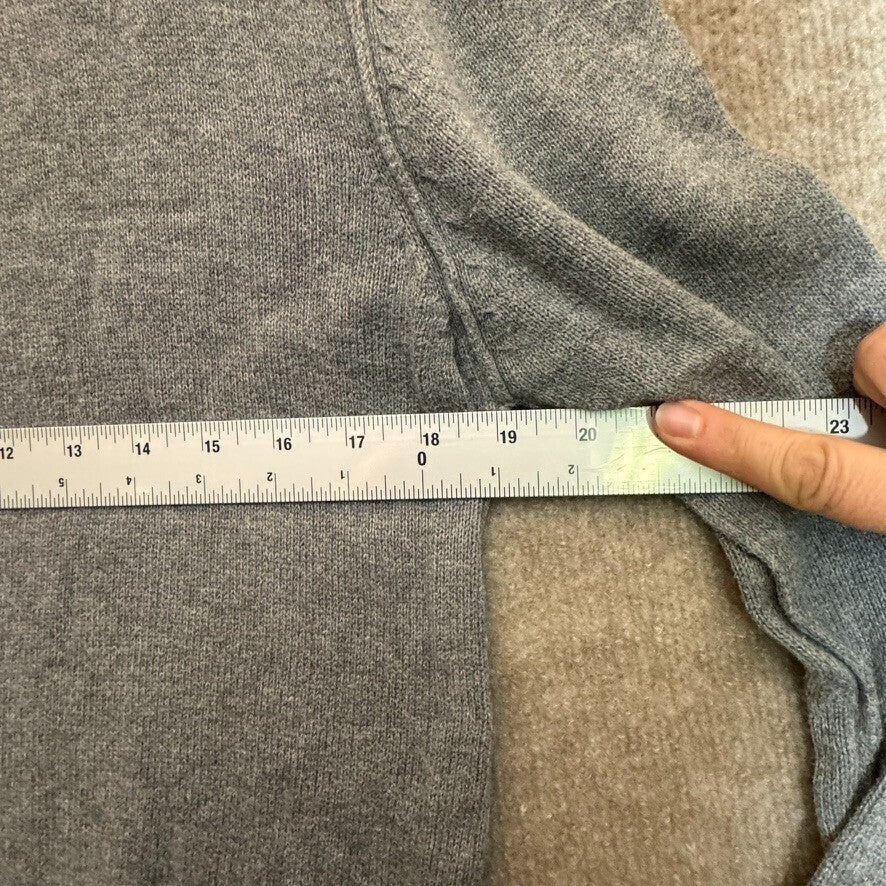 Aeropostale Men's Lg Gray Crew Neck Sweater Preppy Soft Neutral Grandpa