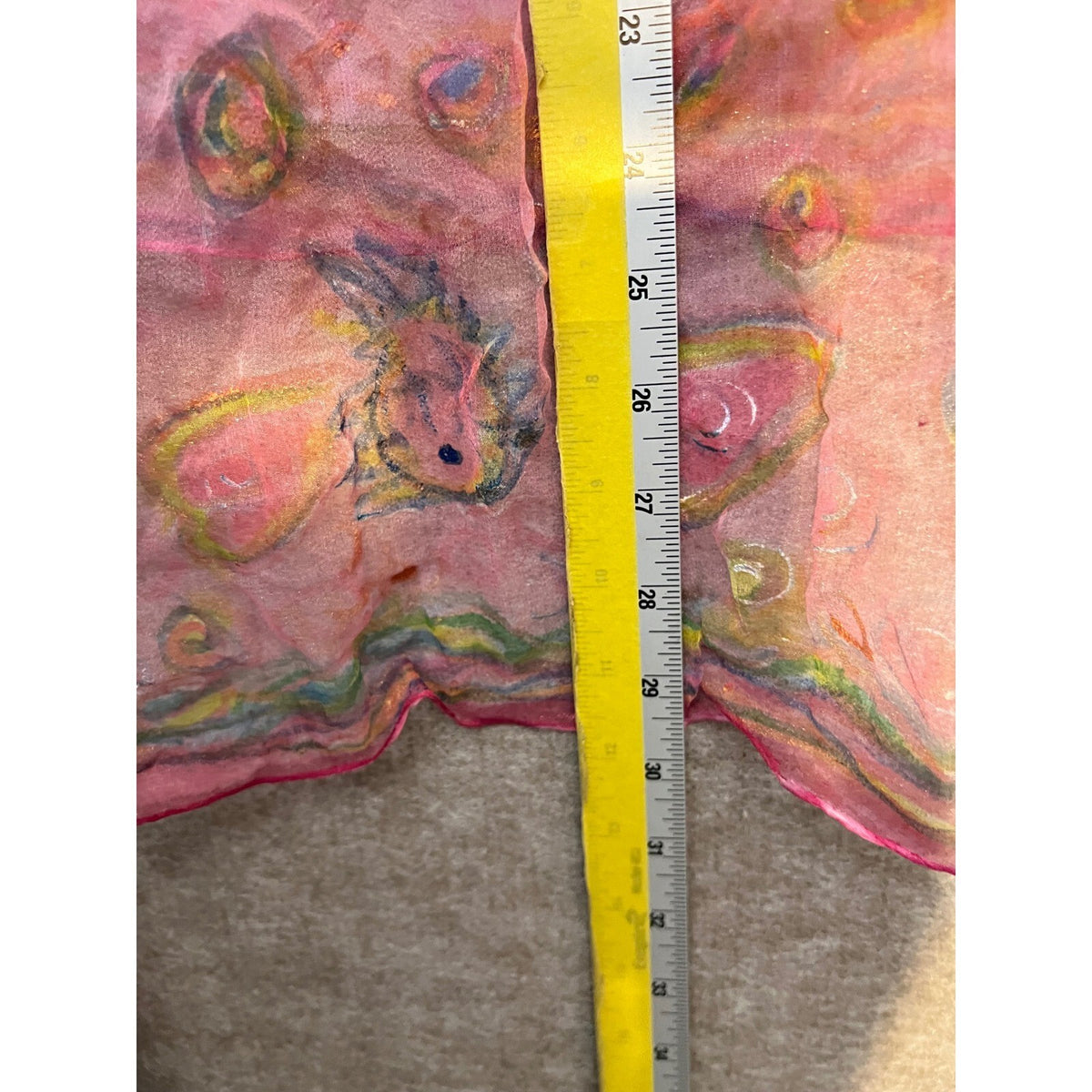 Sheer Scarf Lot of 2 Women Floral Sea Life Print Blue Pink Gold Boho Wrap