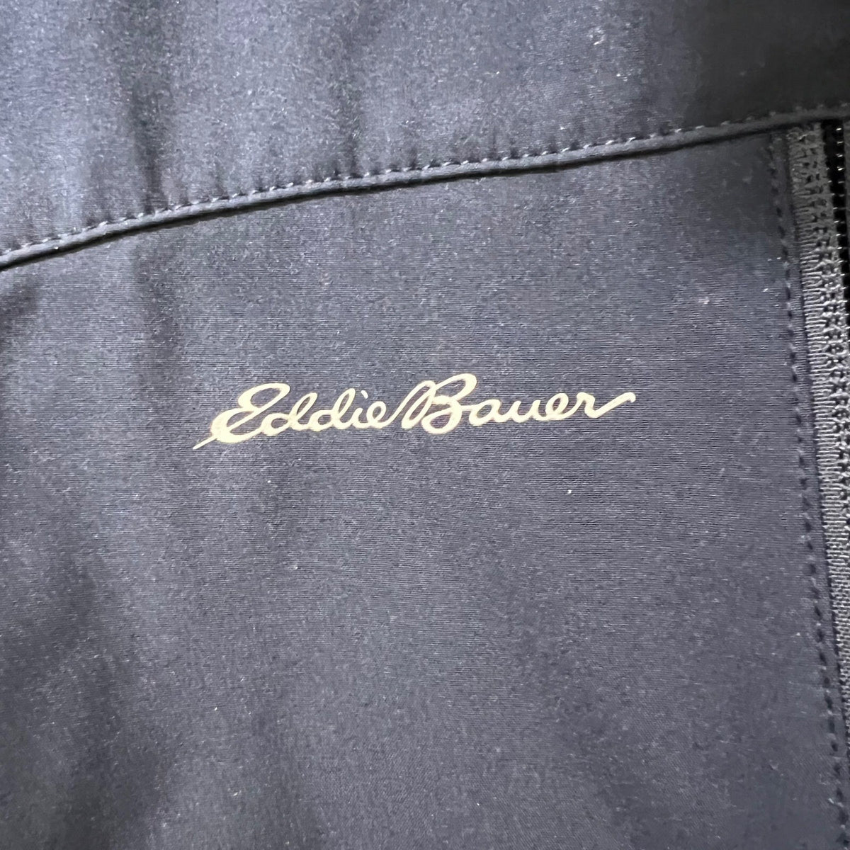 Eddie Bauer Mens Navy OSI Oakland Safety Committee Softshell Jacket L G