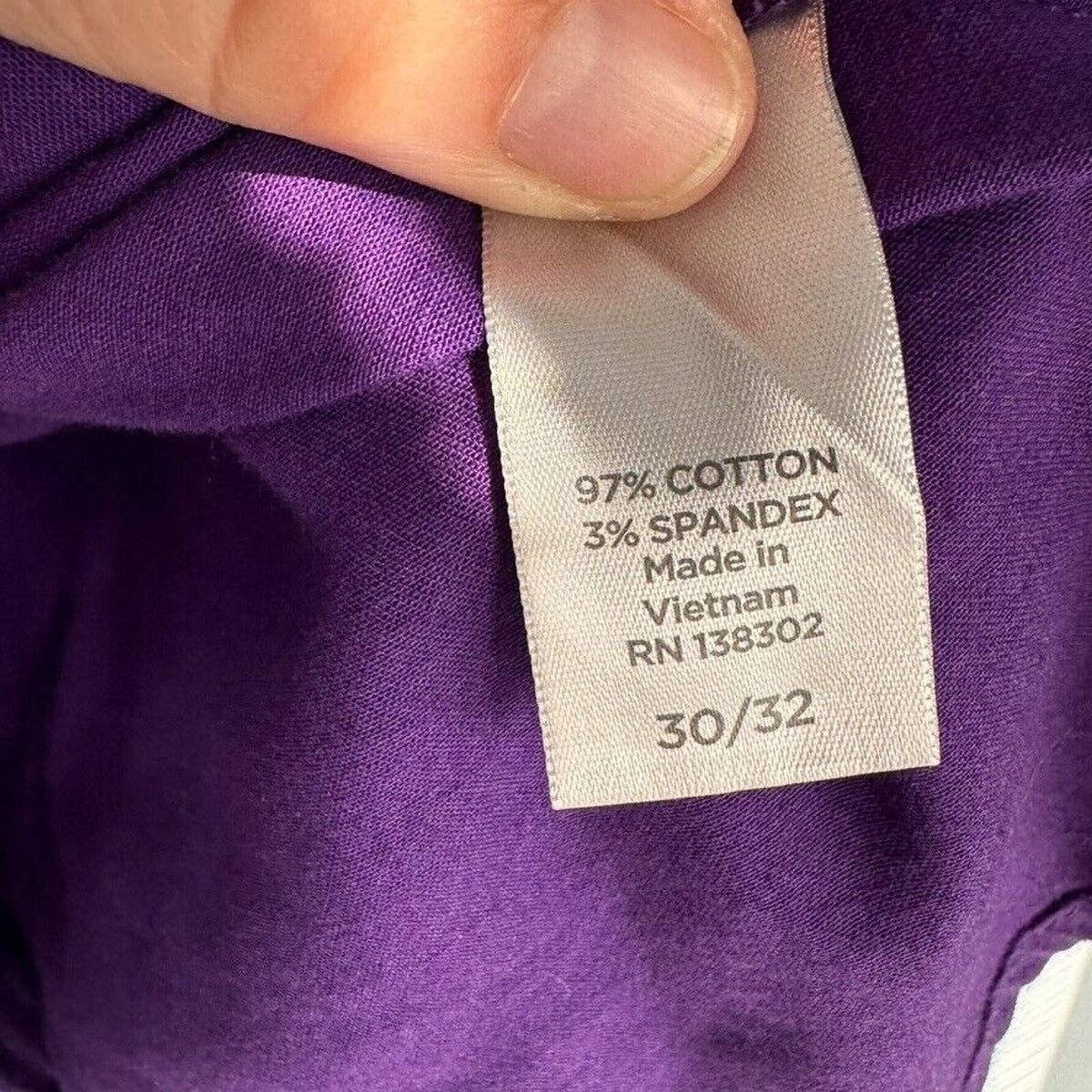 Avenue Womens Plus Size 30/32 Purple Button Down Collared Blouse Shirt Top Tunic