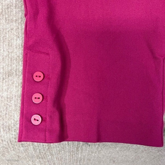 Chico's Perfect Stretch Slim Leg Regular Pink Button Detail Pants Sz3
