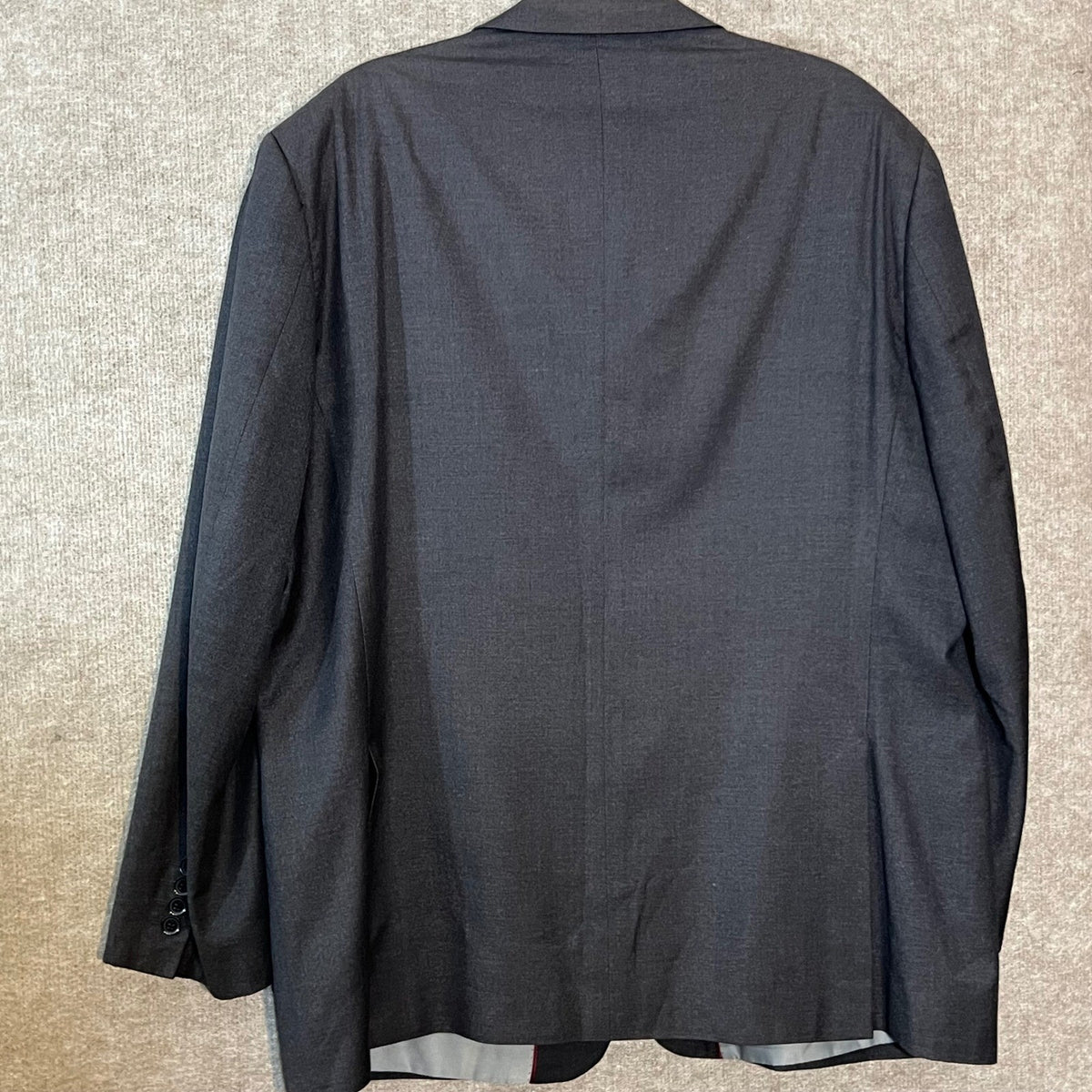Renoir Blazer Mens 46R Gray Wool Blend Two Button Sport Coat Jacket