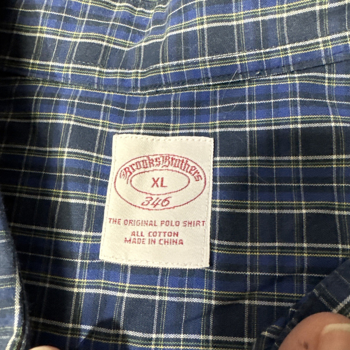 Brooks Brothers Shirt Mens Extra Large Multicolor Madras Plaid Button Down