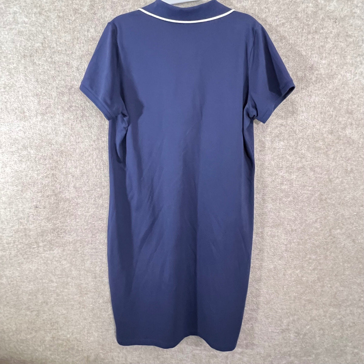 Tommy Bahama IslandZone Polo Dress Womens Medium Navy Blue Pima Cotton Preppy