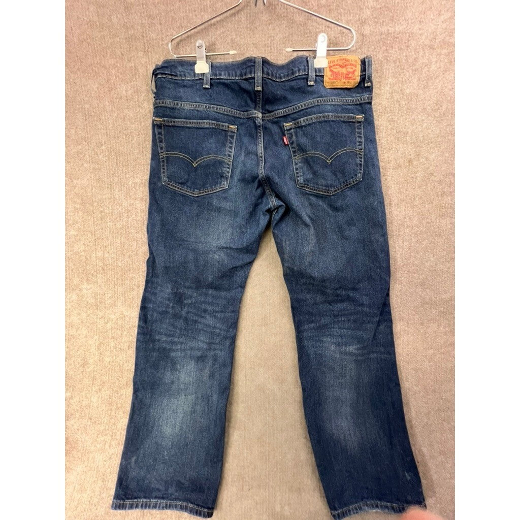 Levi's 569 Loose Straight Fit Men's Jeans, Dark Wash, W38 L32, Cotton Blend