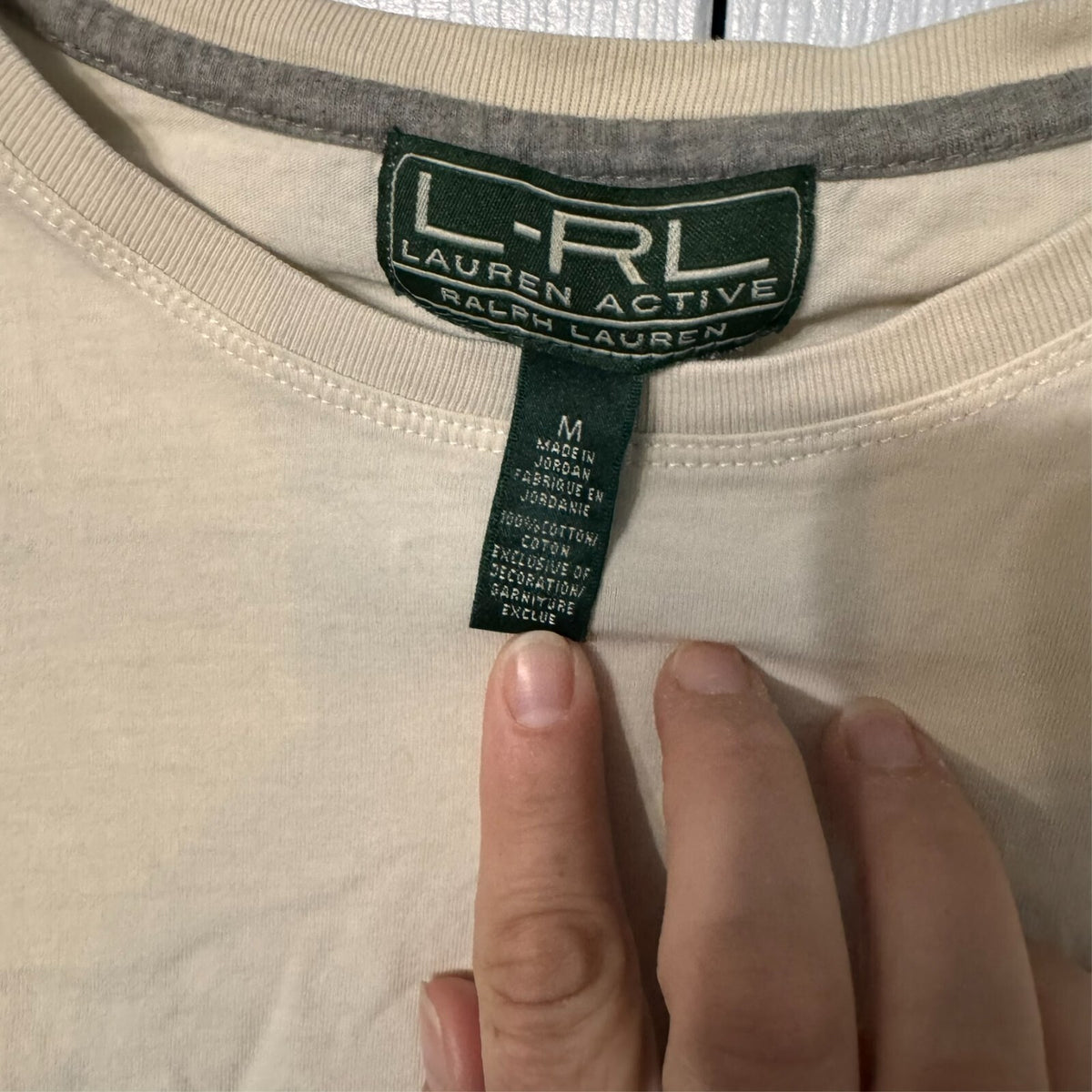 LRL Ralph Lauren Active M Long Sleeve T Snowflake Crest Pocket