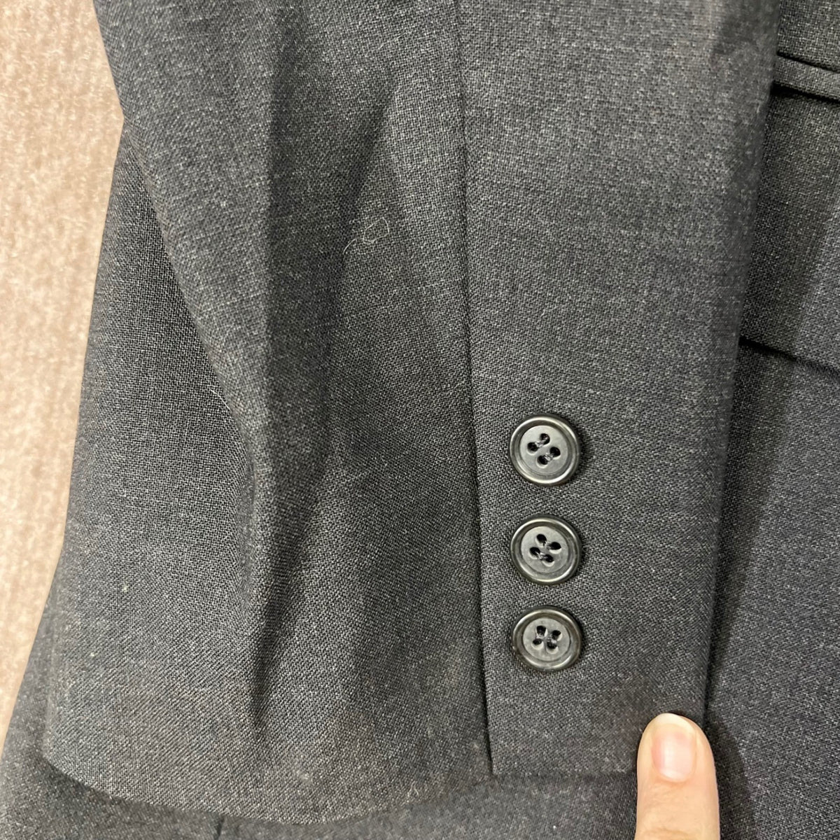 Brooks Brothers Brooksease Sport Coat Blazer 40R Wool Blend Gray Two Button