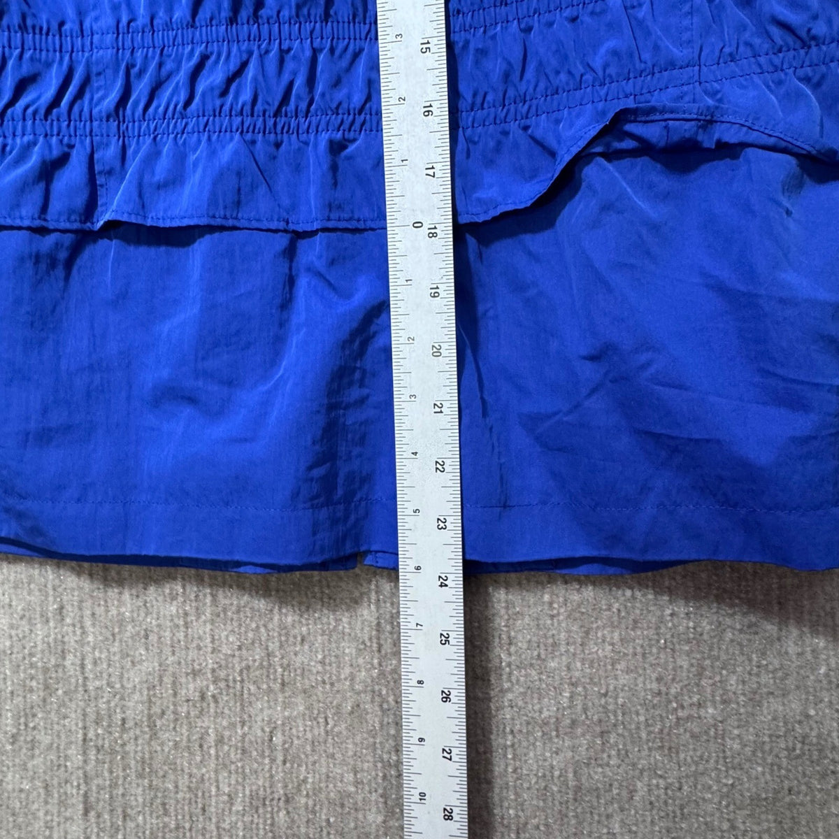 Zenergy by Chicos Royal Blue Lightweight Drawstring Waist Athleisure Jacket Sz 2
